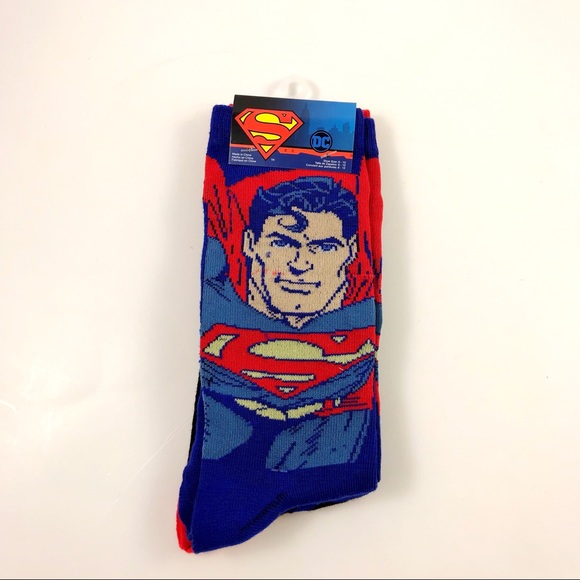 DC Comics Other - New Mens DC Comics Superman Socks Size 6-12
